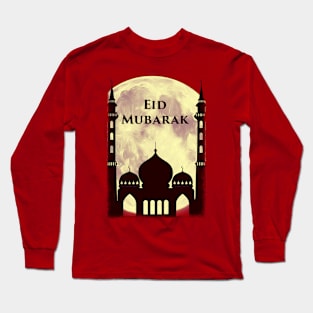 Eid Mubarak Mosque w2t Long Sleeve T-Shirt